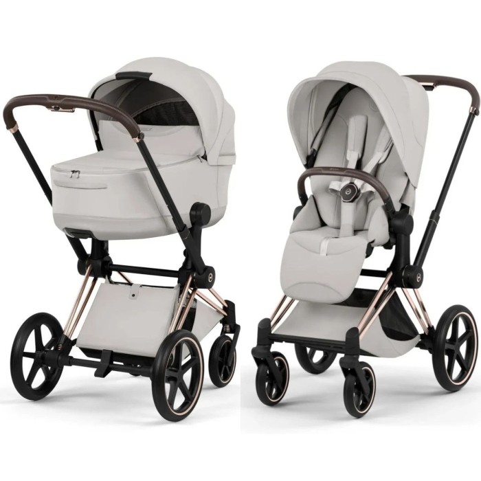 Cybex Priam Style Collection 5.0 City Grey шасі Rosegold коляска 2 в 1