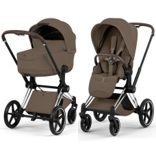 Cybex Priam Style Collection 5.0 Coconut Brown шасі Chrome коляска 2 в 1