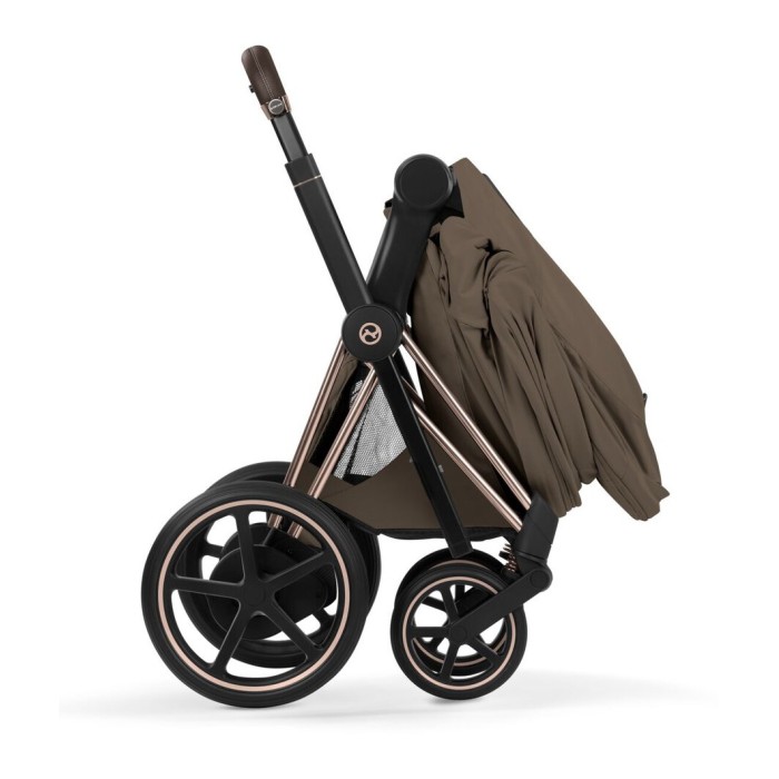 Cybex Priam Style Collection 5.0 коляска 1 в 1 люлька Coconut Brown + шасі Chrome