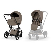 Візок Priam 2 в 1 BLK Coconut Brown 