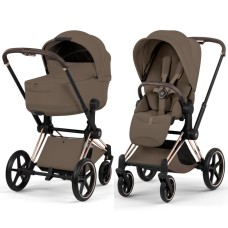 Cybex Priam Style Collection 5.0 Coconut Brown шасі Rosegold коляска 2 в 1