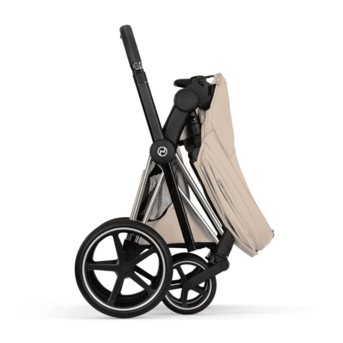 Cybex Priam Style Collection 5.0 Cozy Beige шасі Chrome коляска 2 в 1