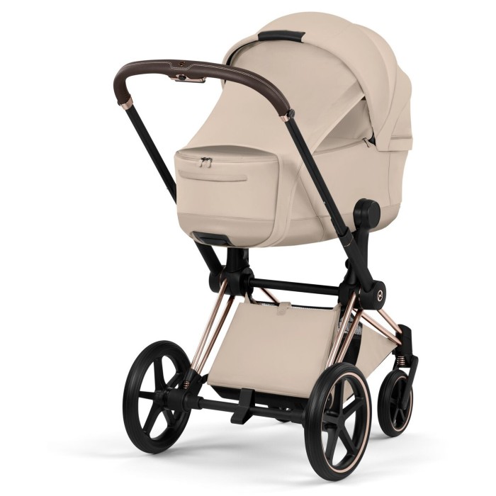 Cybex Priam Style Collection 5.0 Cozy Beige шасі Chrome коляска 2 в 1