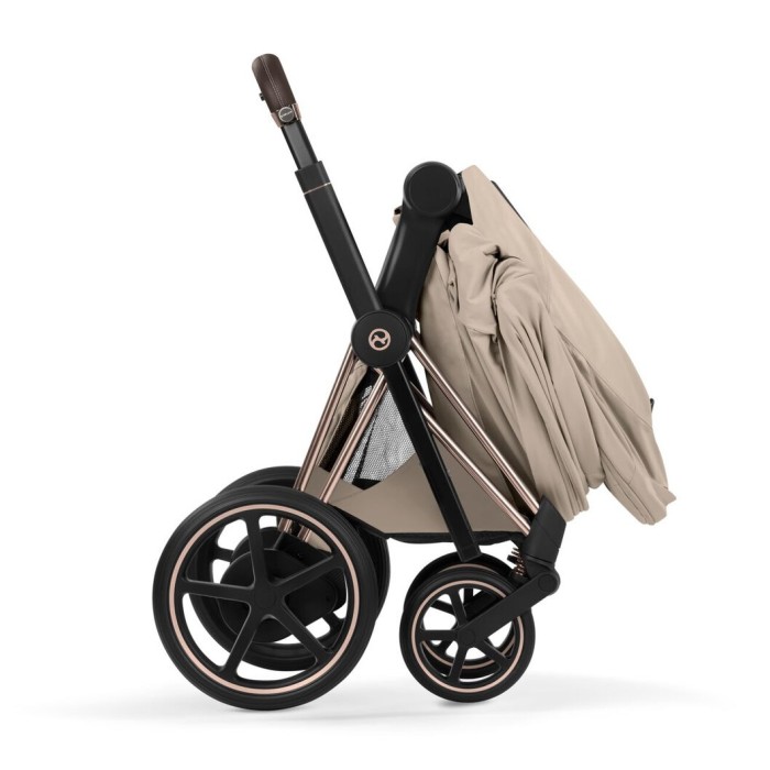 Cybex Priam Style Collection 5.0 Cozy Beige шасі Rosegold коляска 2 в 1