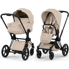 Cybex Priam Style Collection 5.0 Cozy Beige шасі Matt Black коляска 2 в 1