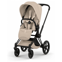 Коляска Cybex Priam Style Collection Cozy Beige шасі Matt Black 5.0