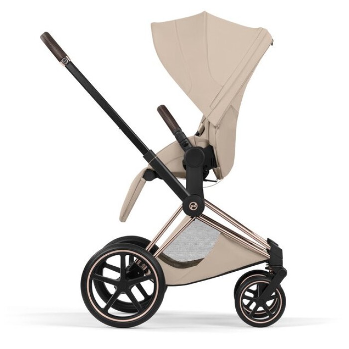 Cybex Priam Style Collection 5.0 Cozy Beige шасі Rosegold коляска 2 в 1