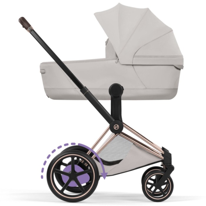 Cybex ePriam Style Collection City Grey шасі Rosegold 5.0 коляска 2 в 1