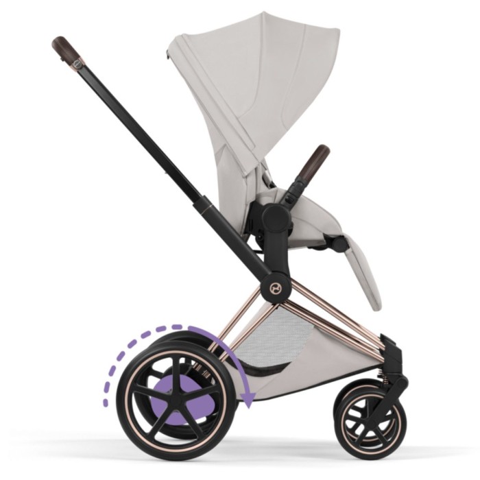 Cybex ePriam Style Collection City Grey шасі Rosegold 5.0 коляска 2 в 1