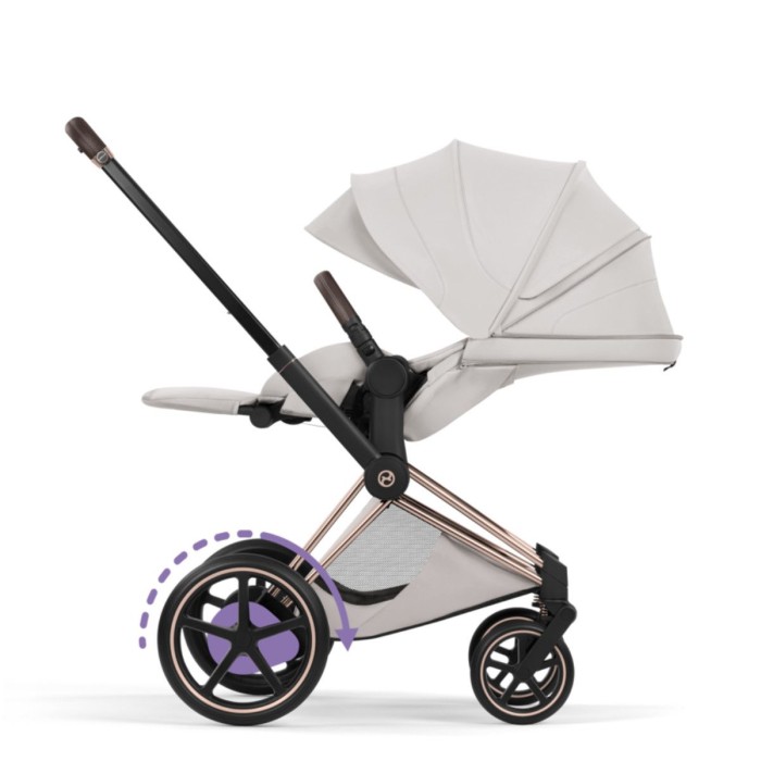 Cybex ePriam Style Collection City Grey шасі Rosegold 5.0 коляска 2 в 1