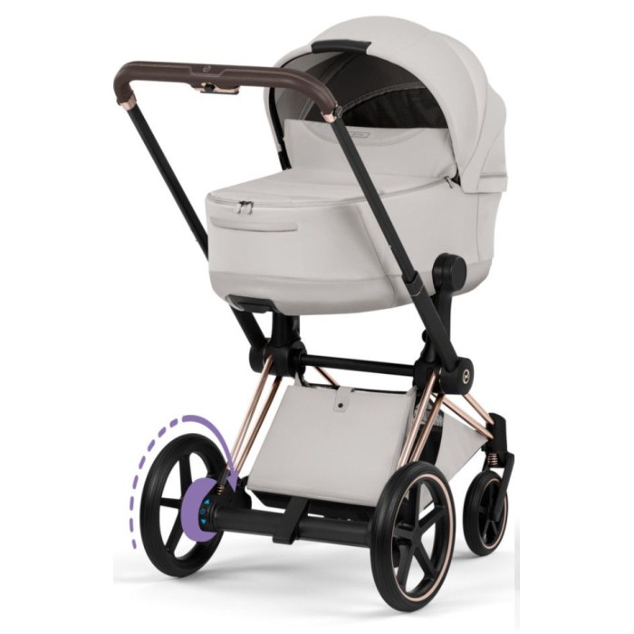 Cybex ePriam Style Collection City Grey шасі Rosegold 5.0 коляска 2 в 1