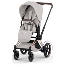 Коляска Cybex ePriam Style Collection City Grey шасі Rosegold 5.0