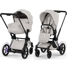 Cybex ePriam Style Collection City Grey шасі Matt Balck 5.0 коляска 2 в 1