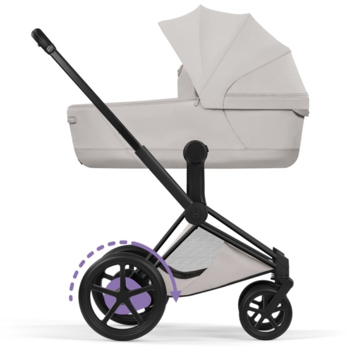 Cybex ePriam Style Collection City Grey шасі Matt Balck 5.0 коляска 2 в 1