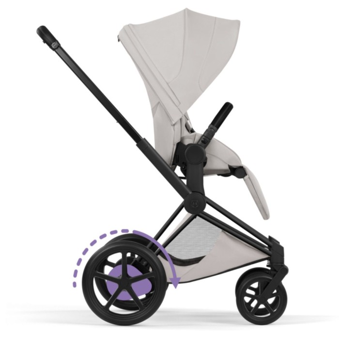 Cybex ePriam Style Collection City Grey шасі Matt Balck 5.0 коляска 2 в 1