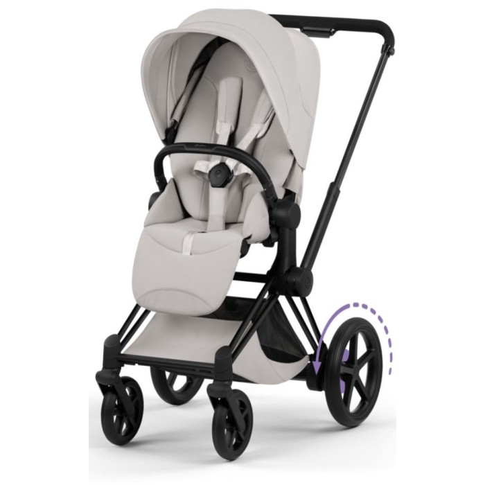 Cybex ePriam Style Collection City Grey шасі Matt Balck 5.0 коляска 2 в 1