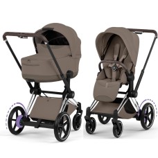 Cybex ePriam Style Collection Coconut Brown шасі Chrome 5.0 коляска 2 в 1