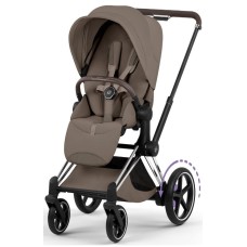 Коляска Cybex ePriam Style Collection Coconut Brown шасі Chrome 5.0