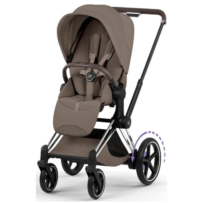 Cybex ePriam Style Collection Coconut Brown шасі Chrome 5.0 коляска 2 в 1