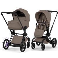 Cybex ePriam Style Collection Coconut Brown шасі Matt Balck 5.0 коляска 2 в 1