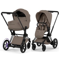 Cybex ePriam Style Collection Coconut Brown шасі Matt Balck 5.0 коляска 2 в 1