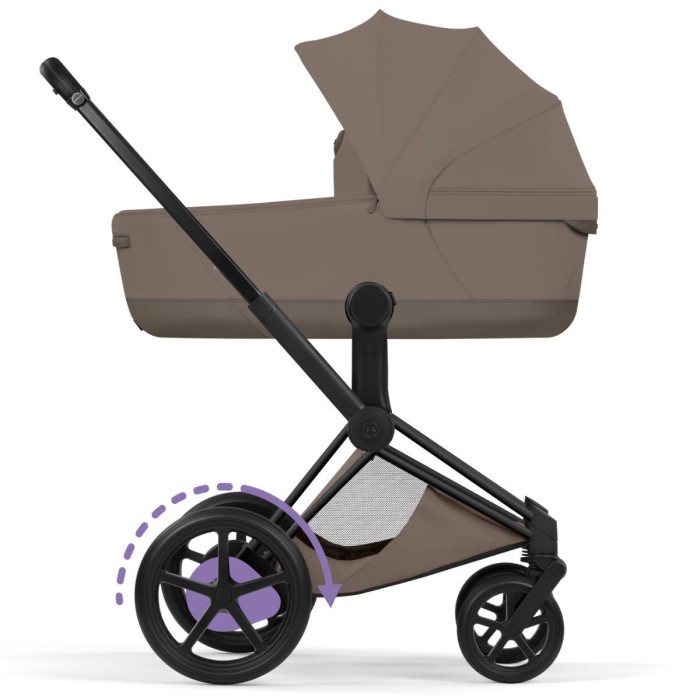 Cybex ePriam Style Collection Coconut Brown шасі Matt Balck 5.0 коляска 2 в 1