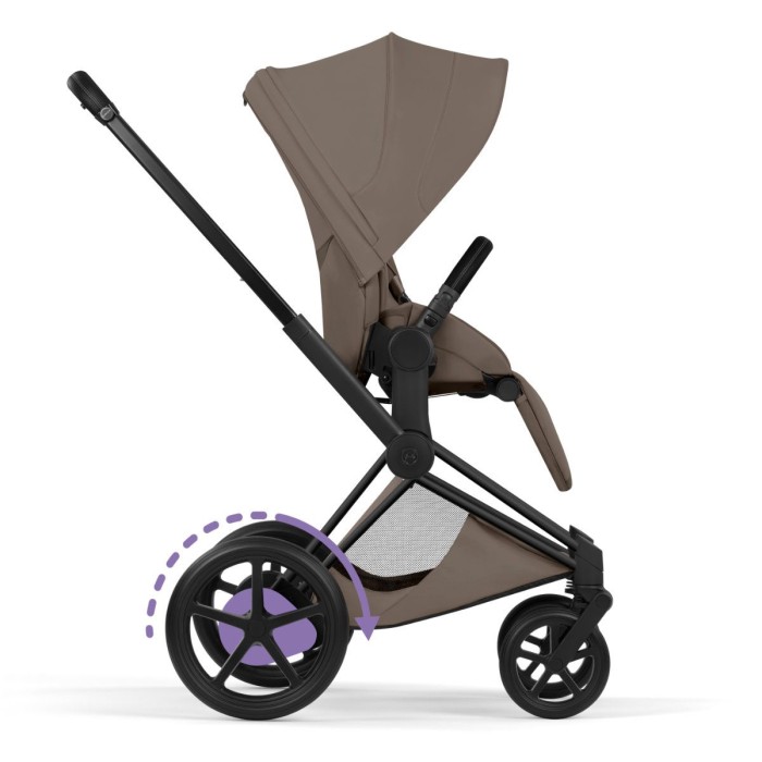 Cybex ePriam Style Collection Coconut Brown шасі Matt Balck 5.0 коляска 2 в 1