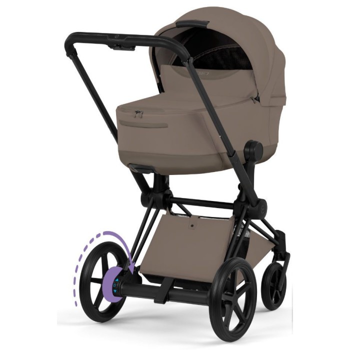 Cybex ePriam Style Collection Coconut Brown шасі Matt Balck 5.0 коляска 2 в 1