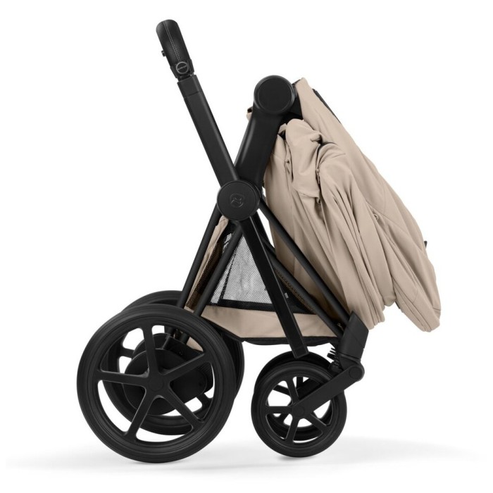 Cybex ePriam Comfort Collection Cozy Beige шасі Matt Black 5.0 коляска 2 в 1