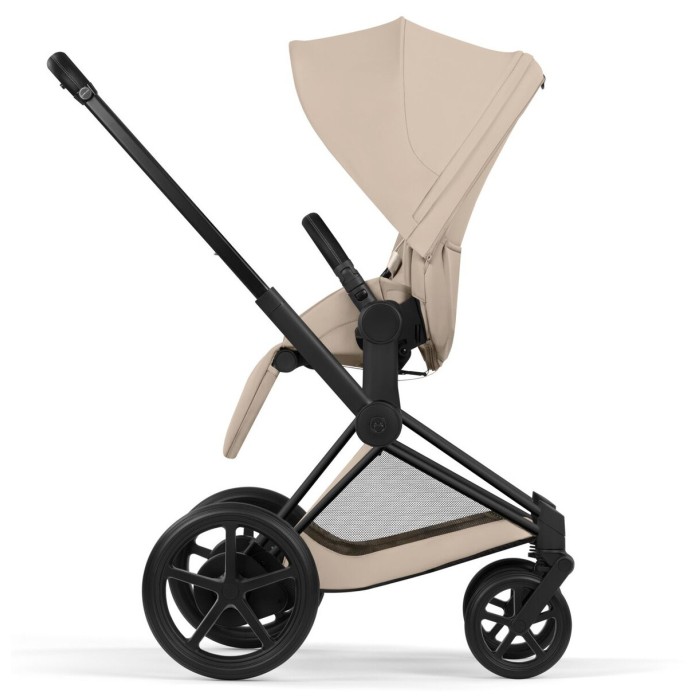 Cybex ePriam Comfort Collection Cozy Beige шасі Matt Black 5.0 коляска 2 в 1
