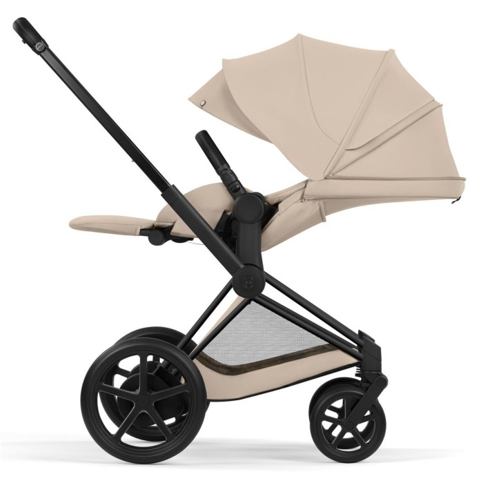 Cybex ePriam Comfort Collection Cozy Beige шасі Matt Black 5.0 коляска 2 в 1