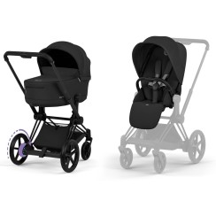 Cybex ePriam Comfort Collection Sepia Black шасі Matt Black 5.0 коляска 2 в 1
