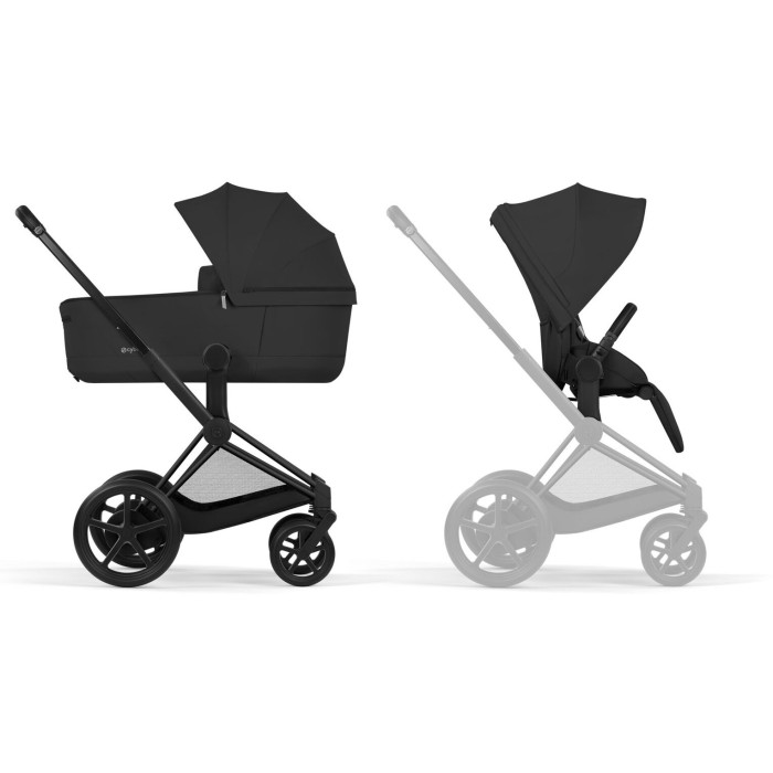 Cybex ePriam Comfort Collection Sepia Black шасі Matt Black 5.0 коляска 2 в 1