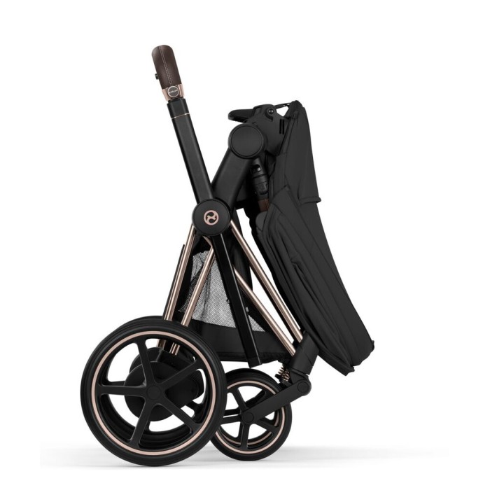 Cybex ePriam Comfort Collection Sepia Black шасі Rosegold 5.0 коляска 2 в 1