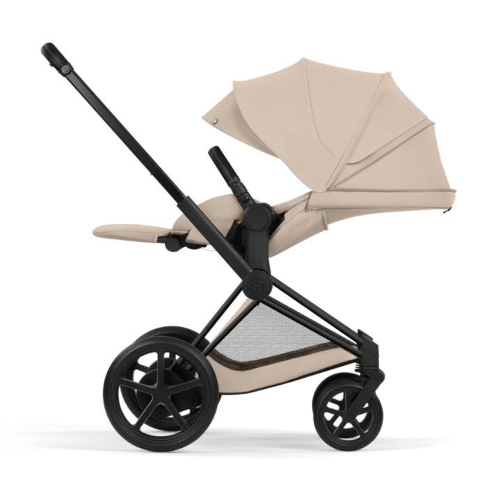 Коляска Cybex ePriam Style Collection Cozy Beige шасі Matt Balck 5.0