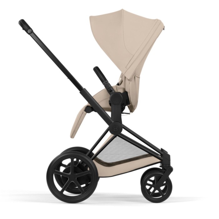 Cybex ePriam Style Collection Cozy Beige шасі Matt Balck 5.0 коляска 2 в 1