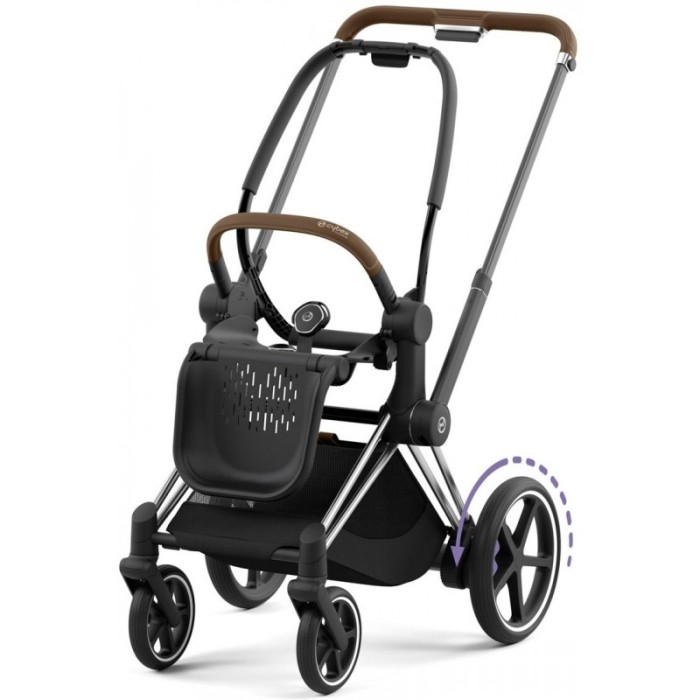 Коляска Cybex ePriam Mirage Grey шасі Chrome Brown 4.0