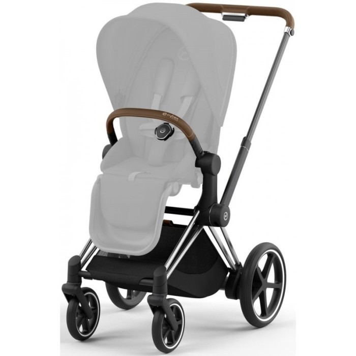 Коляска Cybex ePriam Mirage Grey шасі Chrome Brown 4.0