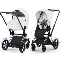 Cybex ePriam Style Collection Off White шасі Chrome 5.0 коляска 2 в 1