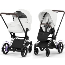 Cybex ePriam Style Collection Off White шасі Chrome 5.0 коляска 2 в 1