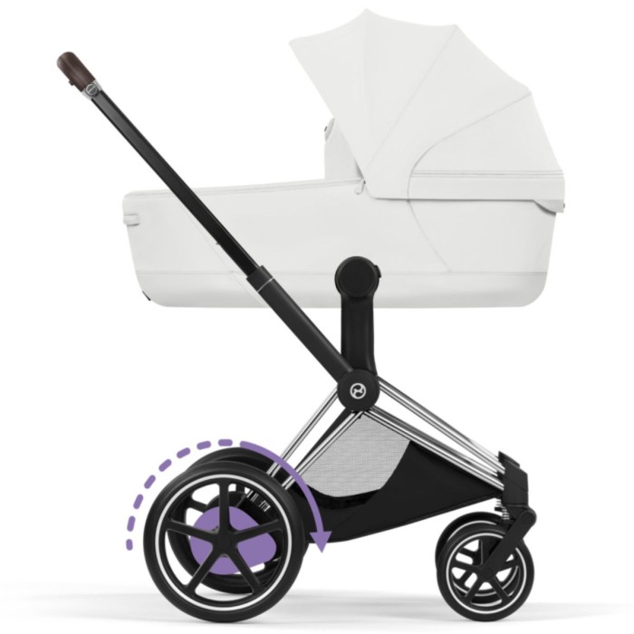 Cybex ePriam Style Collection Off White шасі Chrome 5.0 коляска 2 в 1