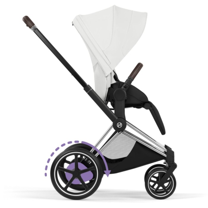 Cybex ePriam Style Collection Off White шасі Chrome 5.0 коляска 2 в 1