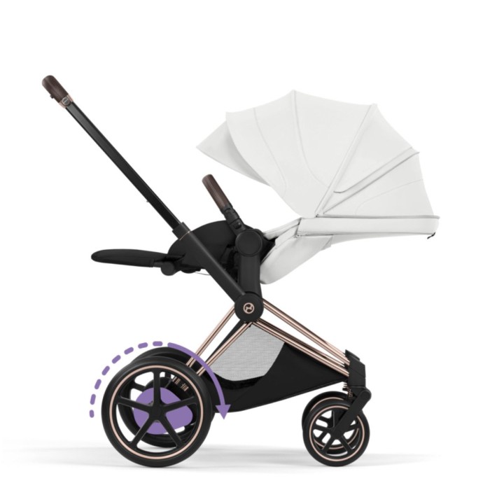 Cybex ePriam Style Collection Off White шасі Chrome 5.0 коляска 2 в 1