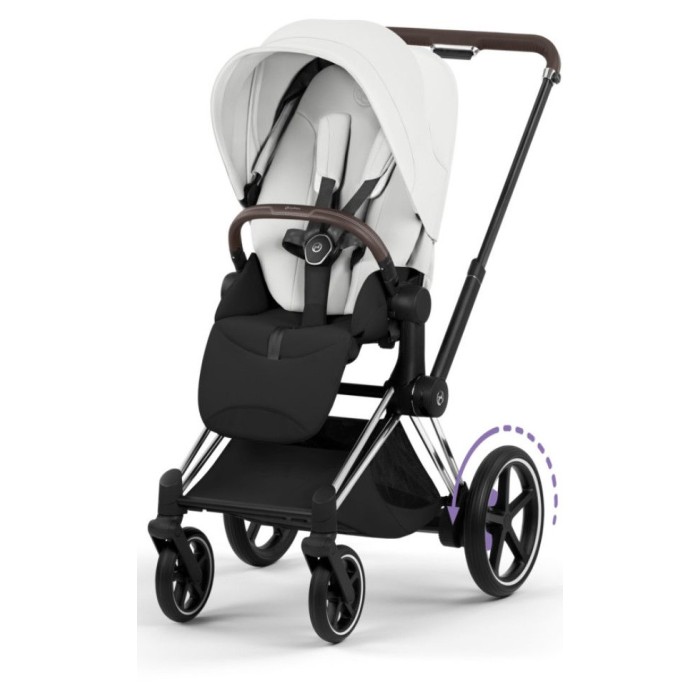 Cybex ePriam Style Collection Off White шасі Chrome 5.0 коляска 2 в 1