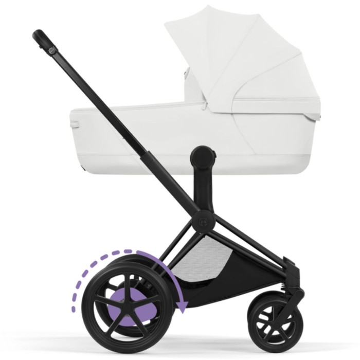 Cybex ePriam Style Collection Off White шасі Matt Balck 5.0 коляска 2 в 1