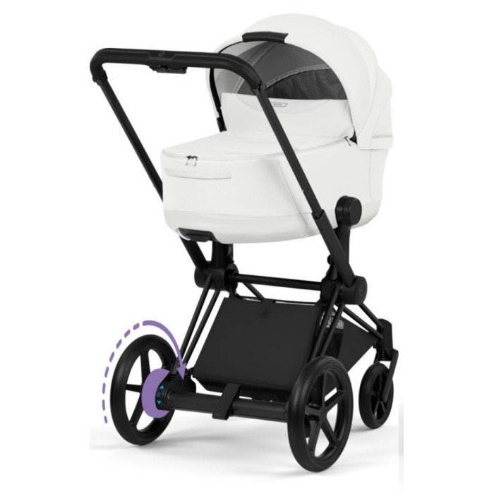 Cybex ePriam Style Collection Off White шасі Matt Balck 5.0 коляска 2 в 1