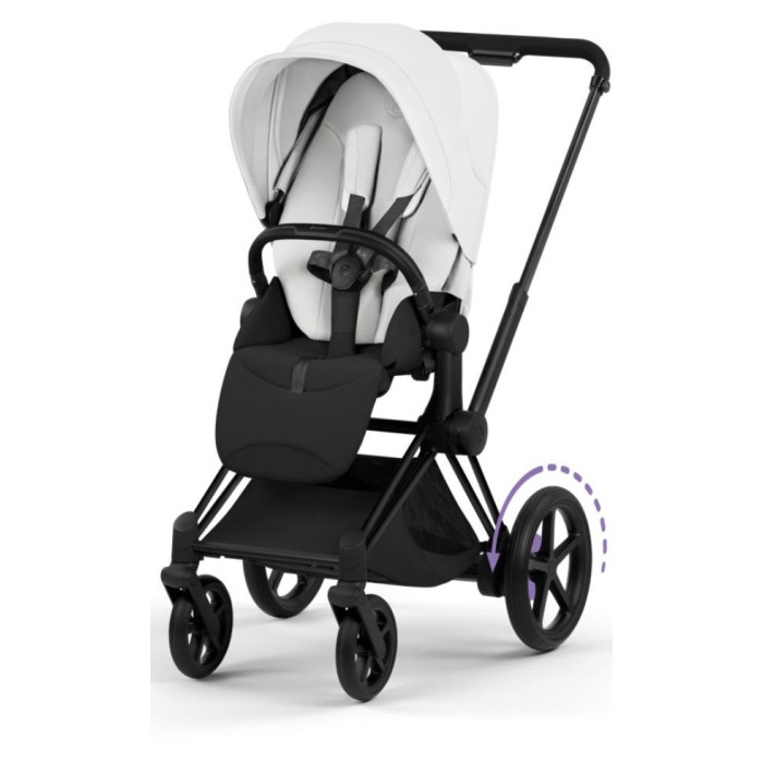 Cybex ePriam Style Collection Off White шасі Matt Balck 5.0 коляска 2 в 1
