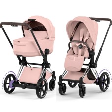 Cybex ePriam Style Collection Peach Pink шасі Chrome 5.0 коляска 2 в 1