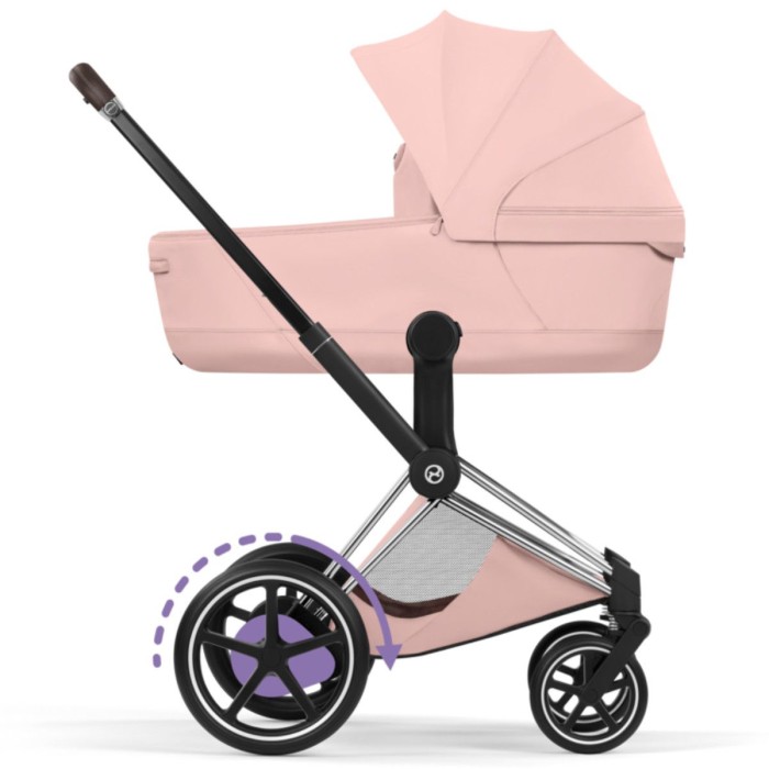 Cybex ePriam Style Collection Peach Pink шасі Chrome 5.0 коляска 2 в 1