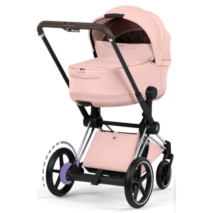 Cybex ePriam Style Collection Peach Pink шасі Chrome 5.0 коляска 2 в 1